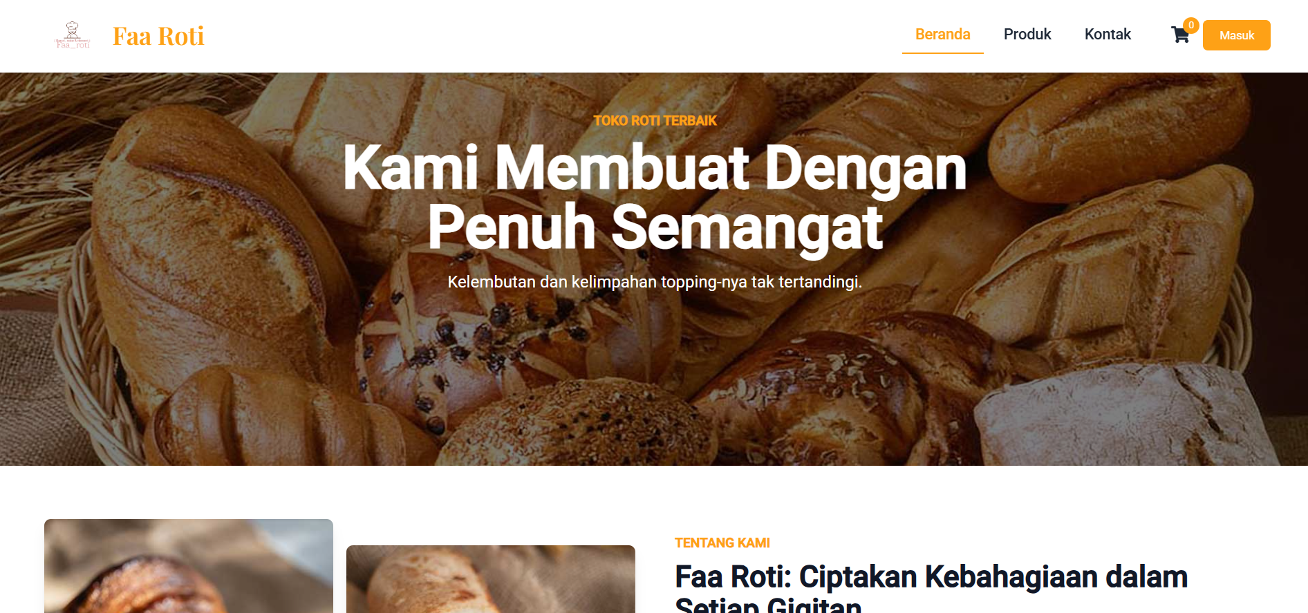 Gambar proyek Toko Online | Faa Roti